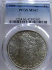 1900 PCGS MS-62 Graded Coin with Case