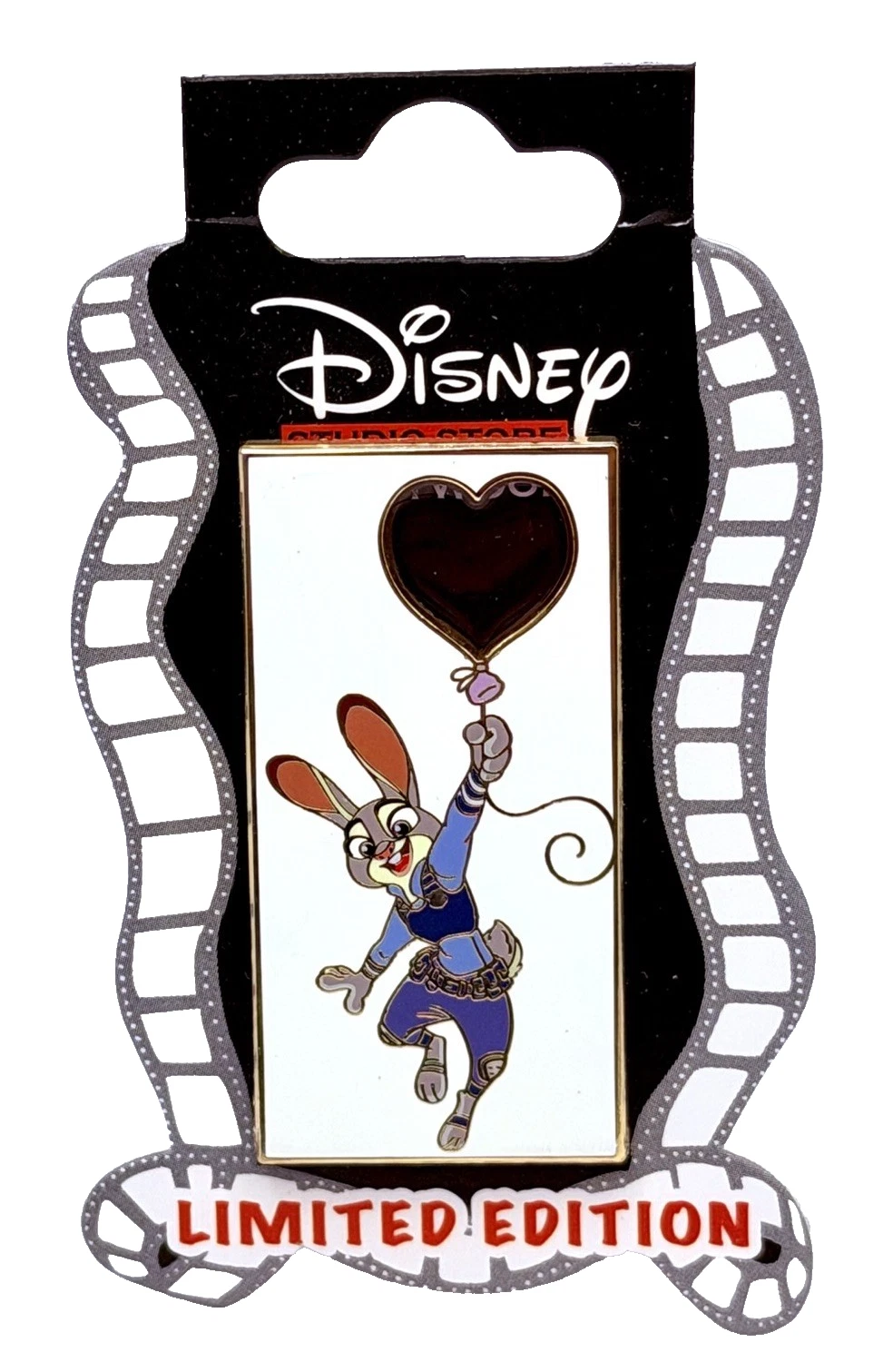 Disney Studio Store Hollywood Stained Glass Heart Series Zootopia Pin 2023 Judy