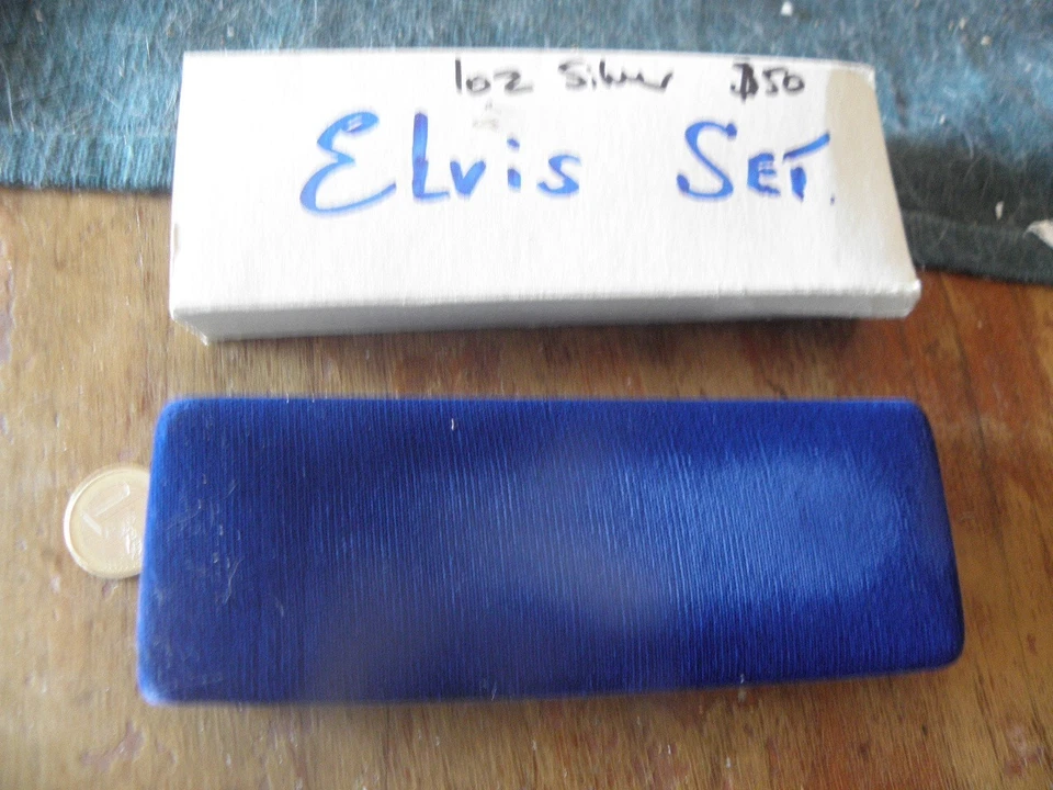 50$ argent troy ounce .999 10 $ laiton 5 $ cupronickel1993 Île Marshall Elvis Pr - Photo 2/4