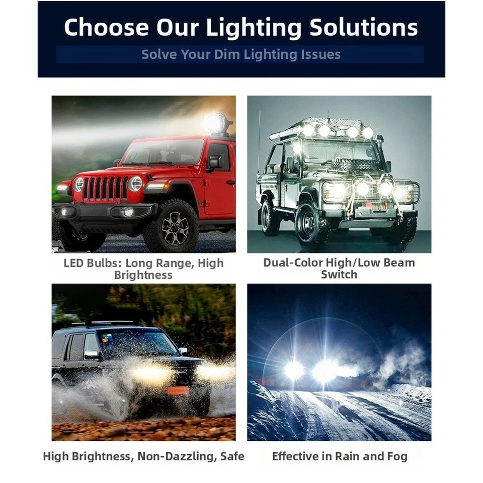 For Off Road LED Spot Light 65mm 10W for Car Motorcycle Truck ATV Front Use - Image 2 of 4