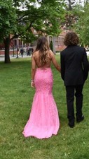 pink prom dress size 6