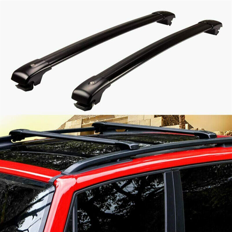 2Pcs Aluminum Cross Bars Crossbar Roof Rail Rack Fit for Jeep Renegade 2015-2024