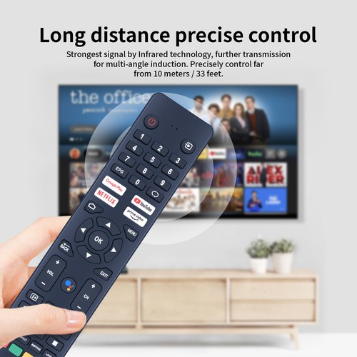 Nuovo telecomando RC-201 per Sharp Youtube Netflix Prime Video Smart TV LED - Foto 7 di 7
