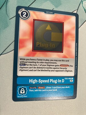 High-Speed Plug-In D EX2-068 C Digimon CCG | Digital Hazard NM