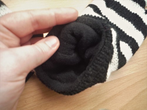 Fleece Lined Knitted Wool Wrist Warmers Unisex Boho Hippie Fingerless Gloves - Picture 6 of 141