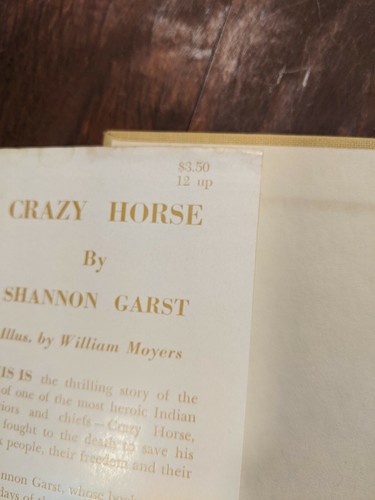 CRAZY HORSE GREAT WARRIOR OF THE SIOUX Shannon Garst First Edition 1950 1st HCDJ - Picture 4 of 12