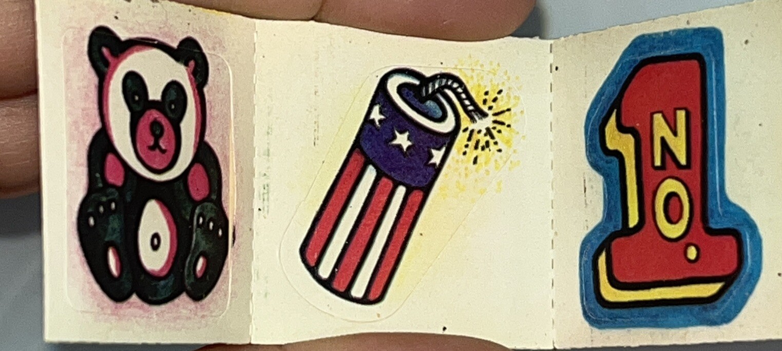 CRACKER JACK CARD STICKER VINTAGE PRIZES LOT Bicycle Bike Joke Riddle ...