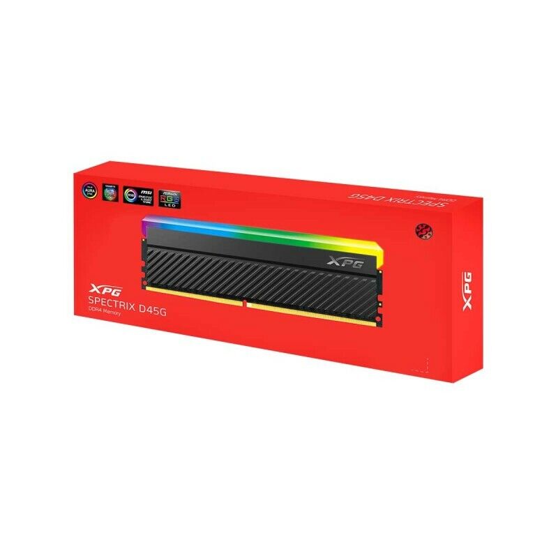NEW ADATA XPG Spectrix D45G RGB Black 8GB DDR4 3600MHz PC4-28800 CL18  Memory RAM