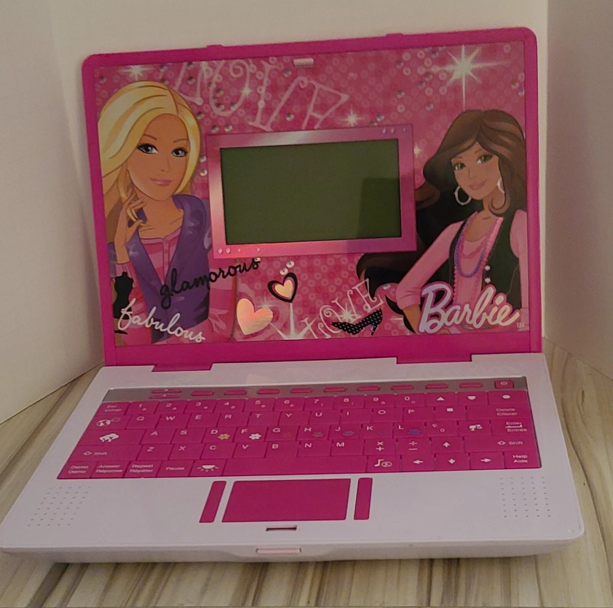 Barbie I Love Fashion Learning Laptop Game Computer Mattel Oregon