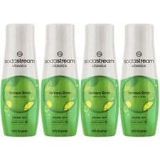 SodaStream Lemon Lime Sparkling Drink Mix Pack of 4 Less Sugar 29 Servings