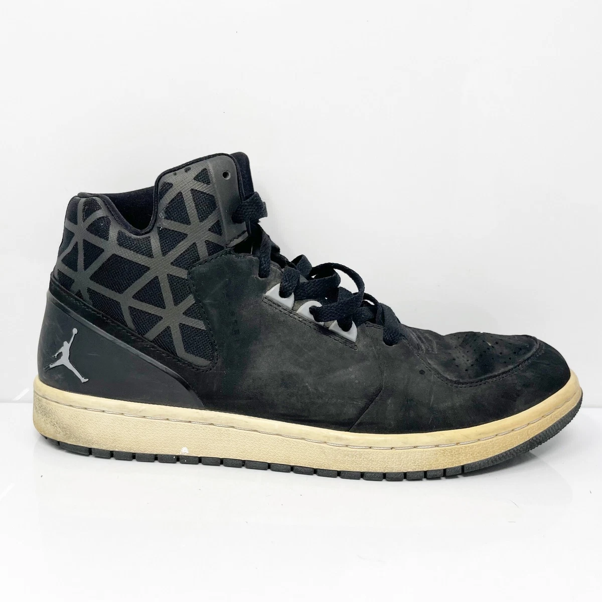 Nike Mens Air Jordan 1 Flight 3 Wolf Lace Hi Sneakers 706954-005 Gray Size 9 Jordan 1 Mid  main image 2