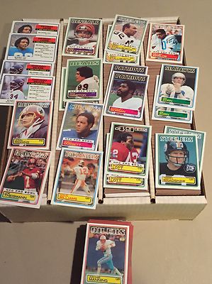 Complete Ur 1983 TOPPS FOOTBALL Cards & Sticker Inserts PICK 35 Points ...