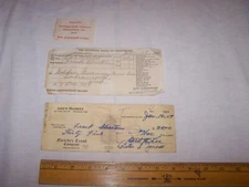 1949 LEE'S MARKET Check FLETCHER TRUST COMPANY Indianapolis Indiana