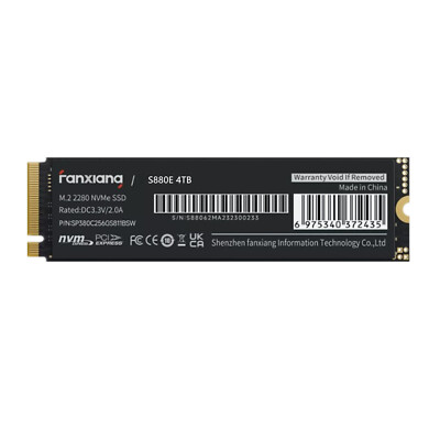 Fanxiang 4TB M.2 NVMe SSD PCIe Gen 4 für PS5 PC Interne SSD Festplatte 7300MB/s