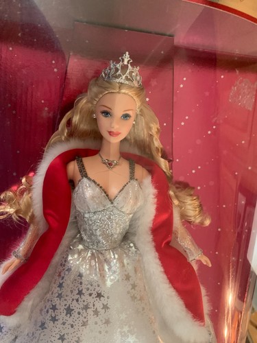 NIB 2001 Special Edition Holiday Celebration Barbie SIlver Dress Blonde Hair - Picture 9 of 9