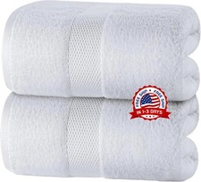 2x Big Jumbo Bath Sheets 100% Pure Cotton Large Size Bathroom Towels Soft Luxury