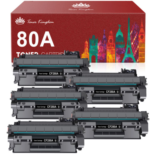 Lote de cartucho de tóner CF280A compatible con HP 80A LaserJet Pro 400 M401dn M425 - Imagen 11 de 12