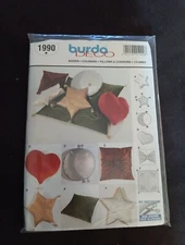 Burda # 1990 - Six Styles Sofa & Bed Decorative Pillows & Cushions- NEW UC FF 