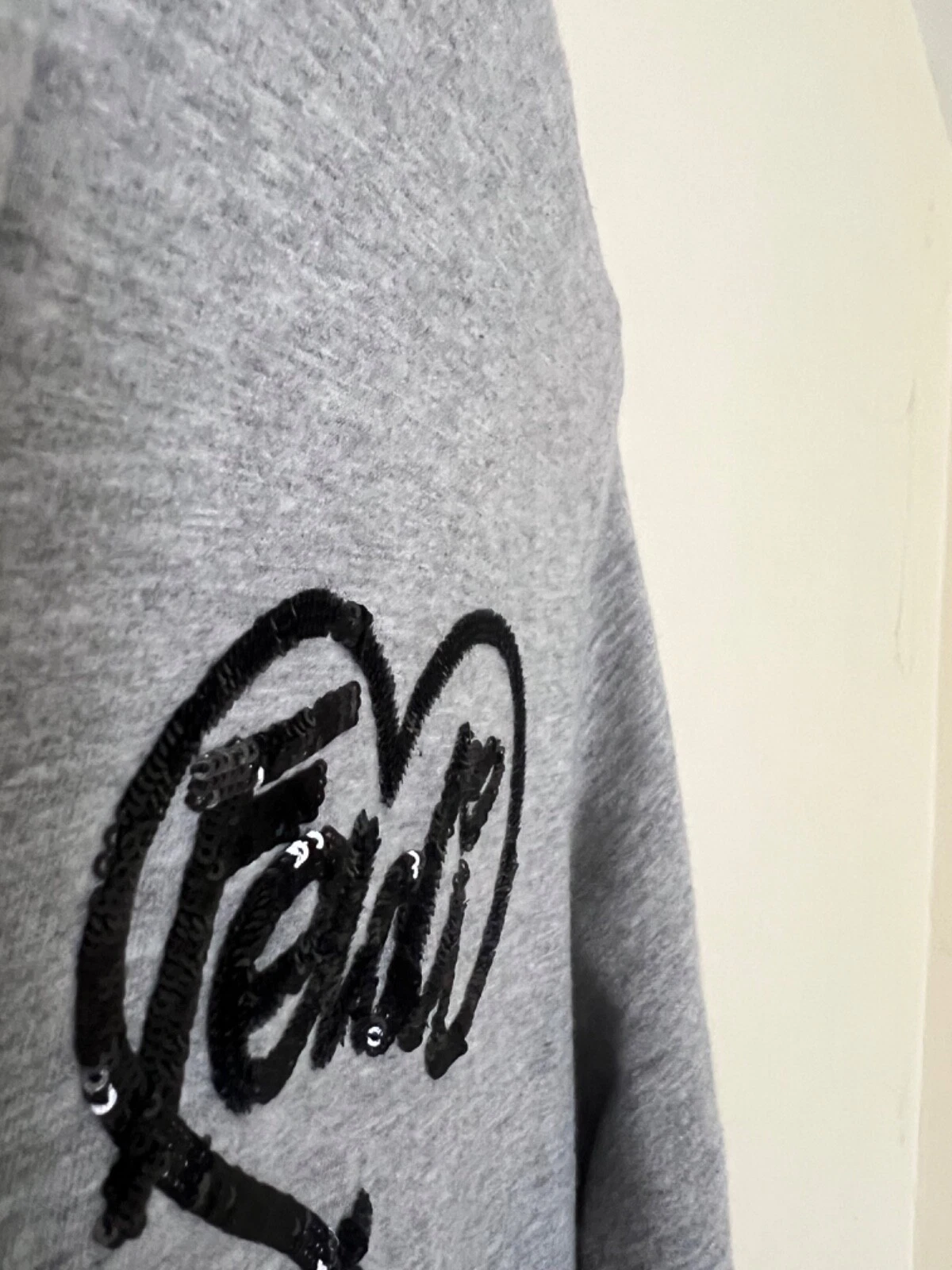 Felpa con cappuccio autentica Fendi usata 12 anni taglia 6 UK XS