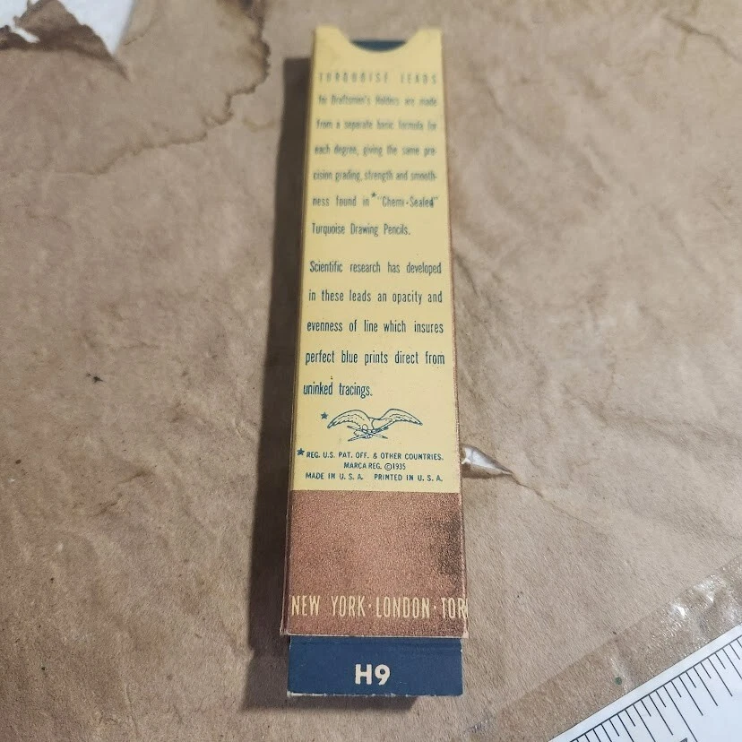 Lápiz ViTG EAGLE Turquesa 6H Cables de Dibujo Nº 2375 6pk FALTA 1 en CAJA EE. UU. Foto 2 de 4