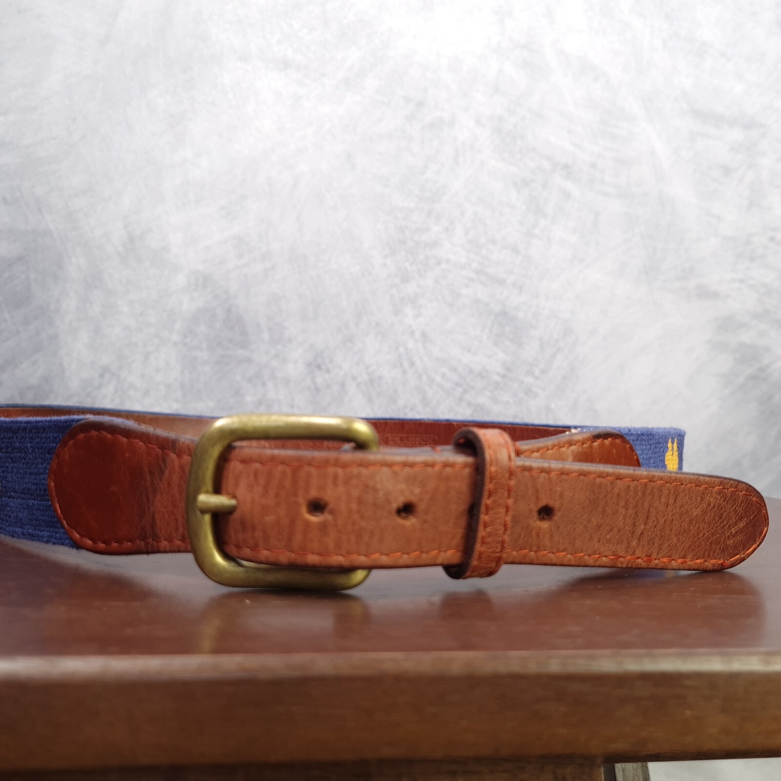 Smathers & Branson Needlepooint Belt Mens 40 East Lake Golf Club 1904