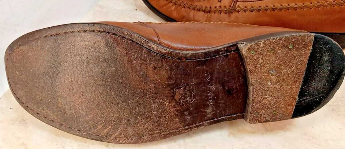 Hunt Club Brown Basket Weave Leather tassel loafer men