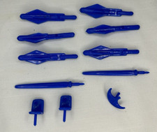 Vintage Star Attack Battle Station Fort Blue TimMee/Tim Mee Toy Accessories Lot