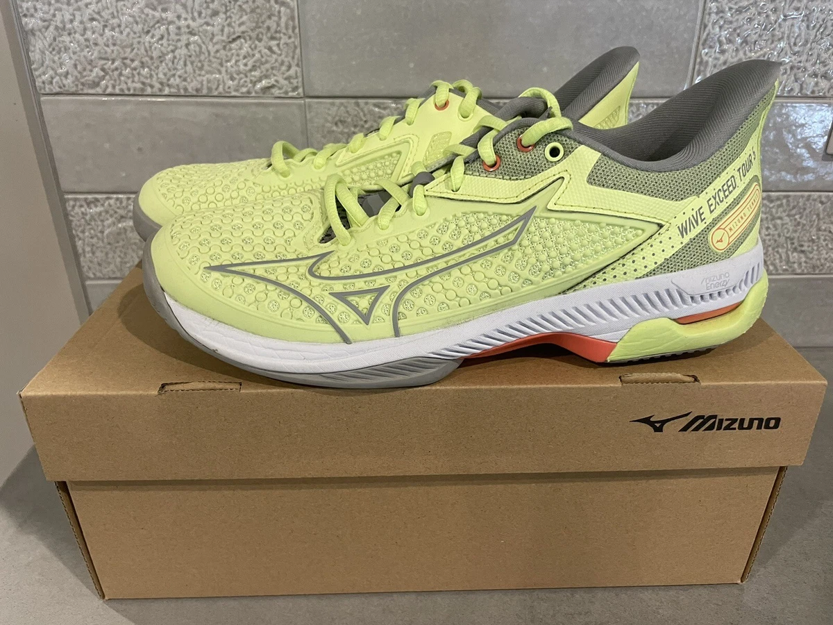 Mizuno Wave Exceed Tour 5 AC Womens Tennis Shoes Size US 7 Neon Yellow EUC