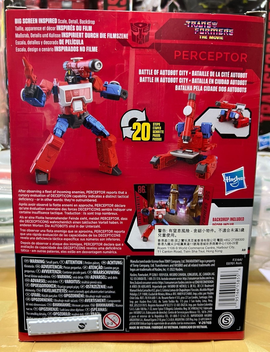 Transformer Hasbro STUDIO SERIES DLX 86 PERCEPTOR SS-86