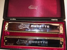 Huang Harmonicas - Musette Tremelo Tuned C  C ONE PAIR NEW IN FITTED CASE