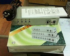 4-WAY VIDEO Switcher with Built-in 230VAC Power Cord - NEW in Box 