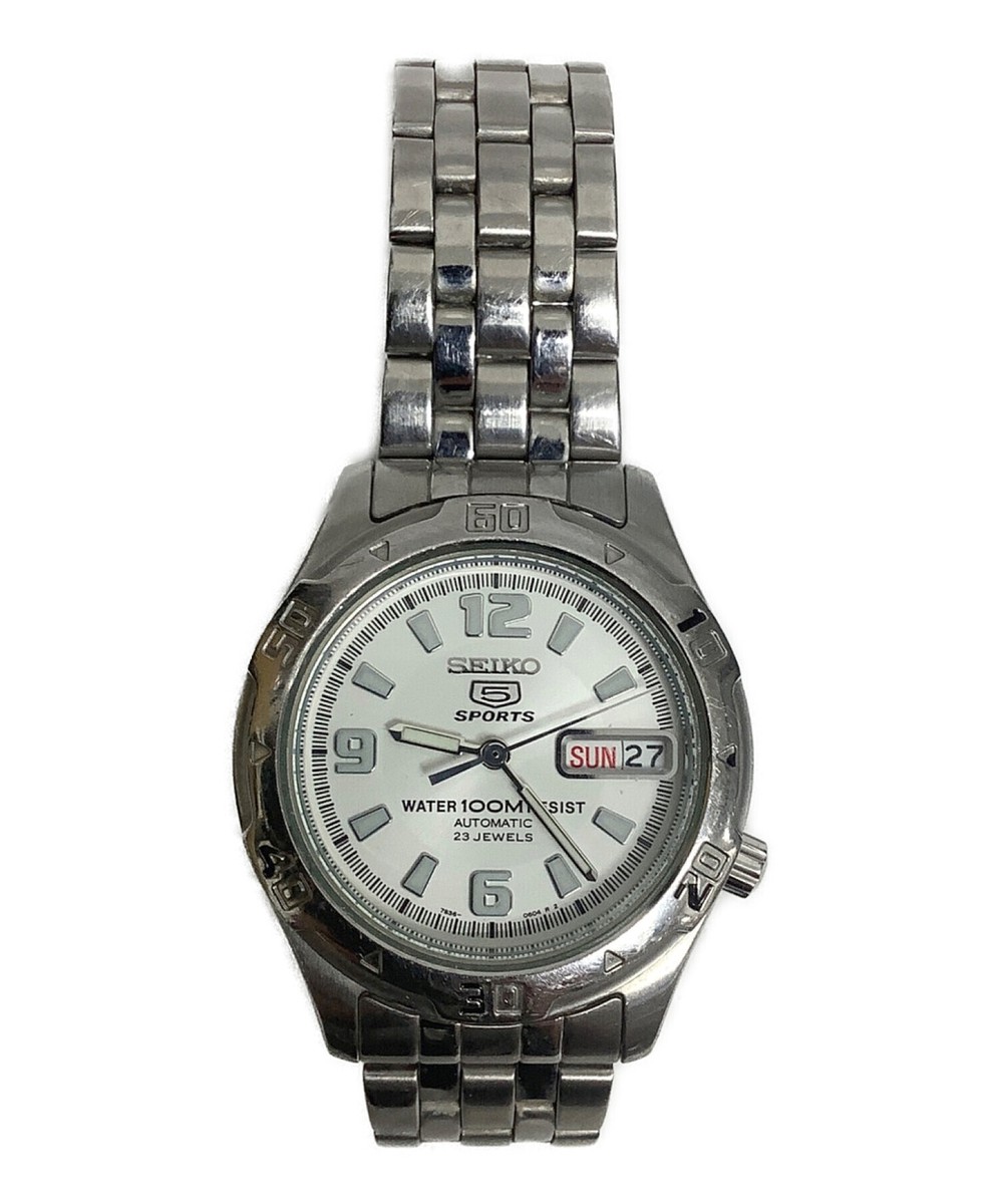 SEIKO 5 Sport 7S36-00C0 Automatic Analog Day Date Mens White SEIKO 5 Sport 7S36-00C0 Automatic Analog Day Date Mens White