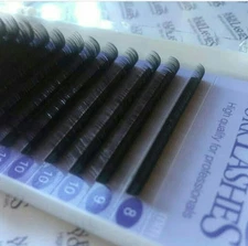 3D Volume Individual Mink Semi-permanent Eyelash Extensions 0.07mm B C D J Curl 