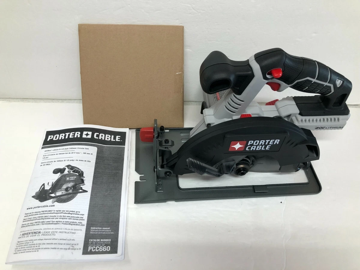 NEW Porter Cable PCC660B 20V Max Lithium Ion 6-1/2#034; Circular Saw with  Blade eBay