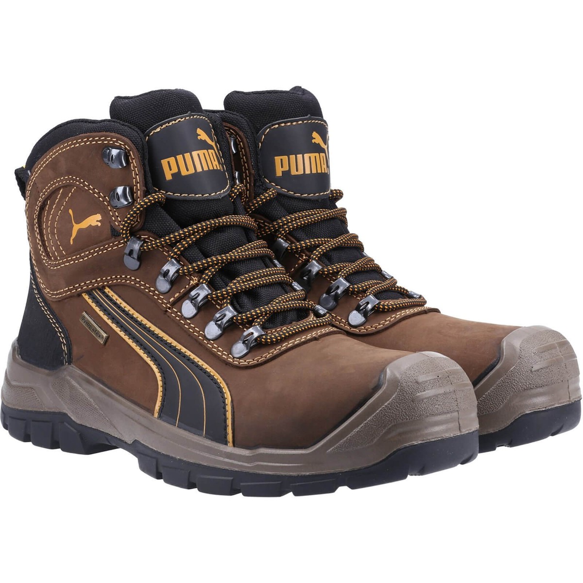 Puma Mens Sierra Nevada Mid Safety Boots Brown Size 9 | eBay display picture 3