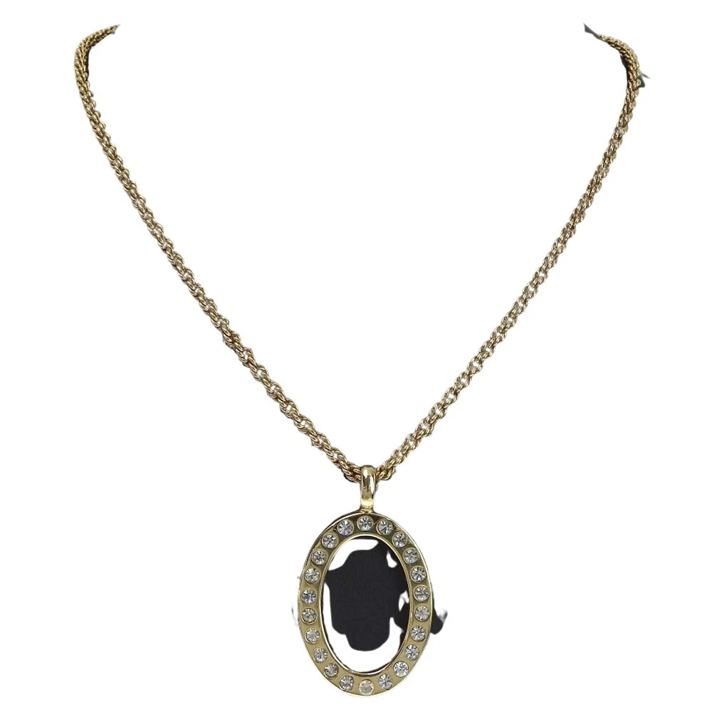 Bijou collier Dior plaqué or authentique