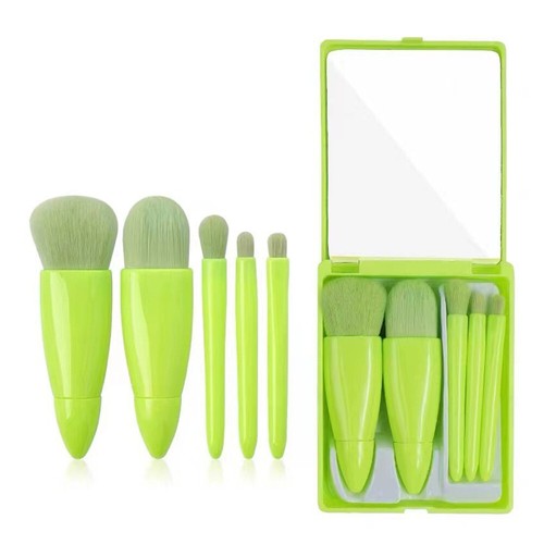 Soft Hair Mini Eye Brush Makeup Brush With Mirror Box 5Pcs/Set Blush Brush - Picture 13 of 20