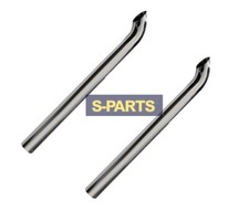 2pcs Chrome 4inch Od Curved Exhaust Pipe 4od X 36inch Length Stack Truck Tube