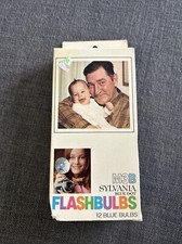 Vintage Sylvania Blue Dot Flashbulbs 9Pack Clear M3