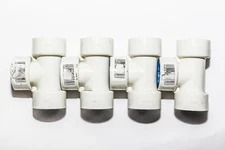 4 Pack Dirty From Storage Orbit PVC Lock Fittings 1/2" Tee Model # 33770