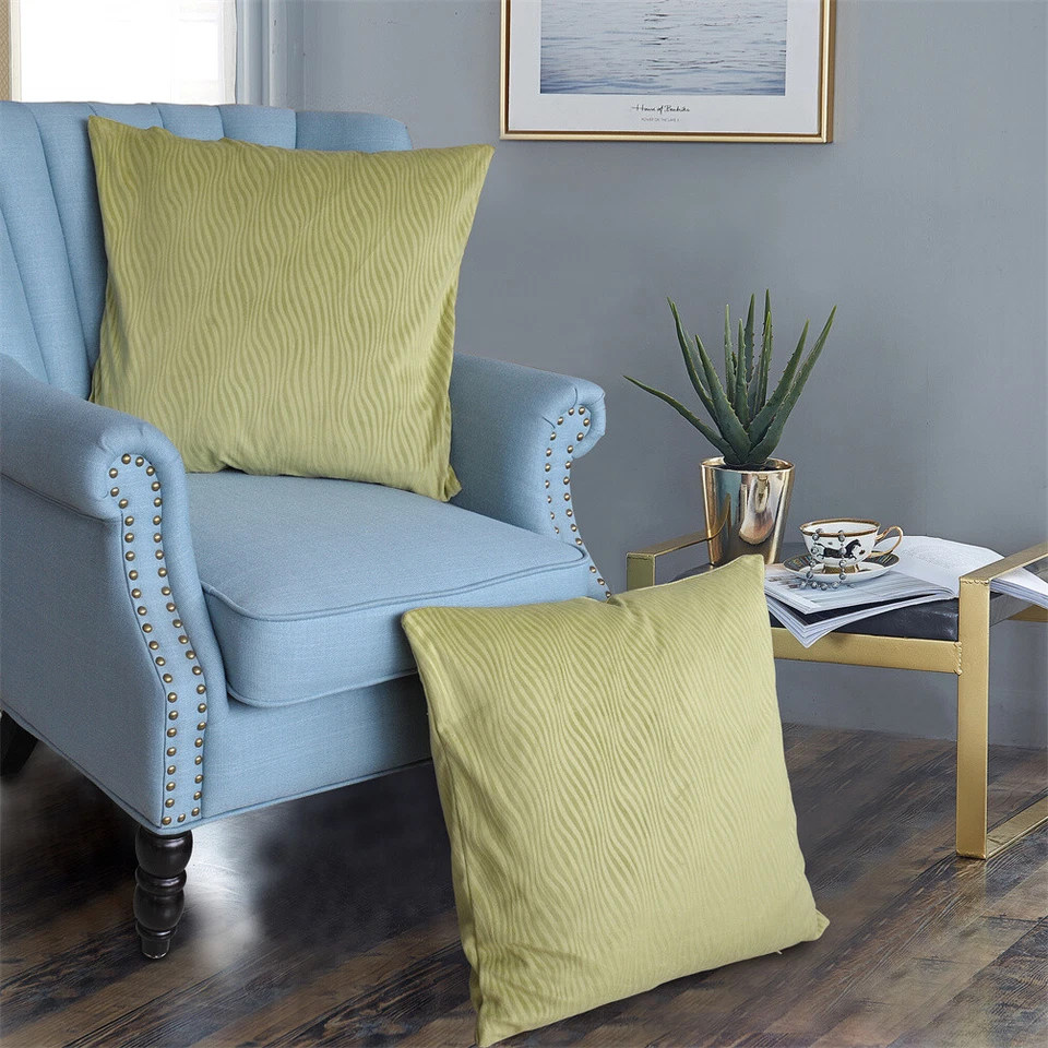 Juego de 2 fundas de almohada de franela esculpidas decorativas lisas en euros Foto 2 de 4