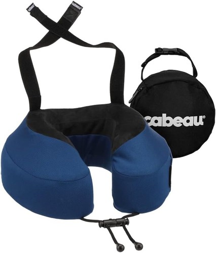 Almohada de viaje Cabeau Evolution S3 - Correas para asiento de avión