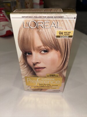L'Oreal Paris Superior Preference Fade Defying Hair Color, Light Ash Blonde 9A