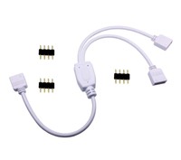 Tronicspros 4 Pins Led Splitter Cable Led Strip Connector Y Splitter 2 Way Sp... on sale Tronicspros 4 Pins Led Splitter Cable Led Strip Connector Y Splitter 2 Way Sp... on sale