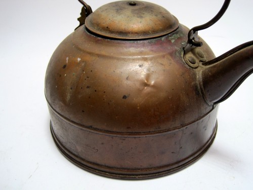 Paul Revere Copper Kettle Vintage Tea Pot Revere Ware Wood Handle Rome NY 7” - Picture 2 of 5