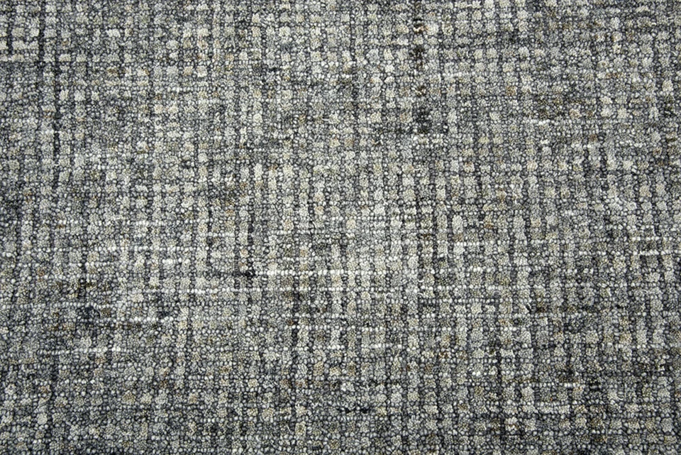 Rizzy Rugs Gray Lines Mosaic Tufted Wool Contemporary Area Rug Solid TAL106 - Image 2 of 4
