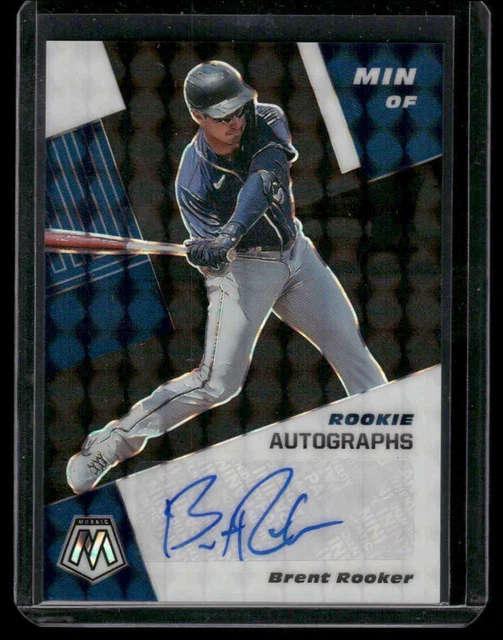 2021 Panini Mosaic #RAM-BR Brent Rooker Rookie Autographs Mosaic Black #/1