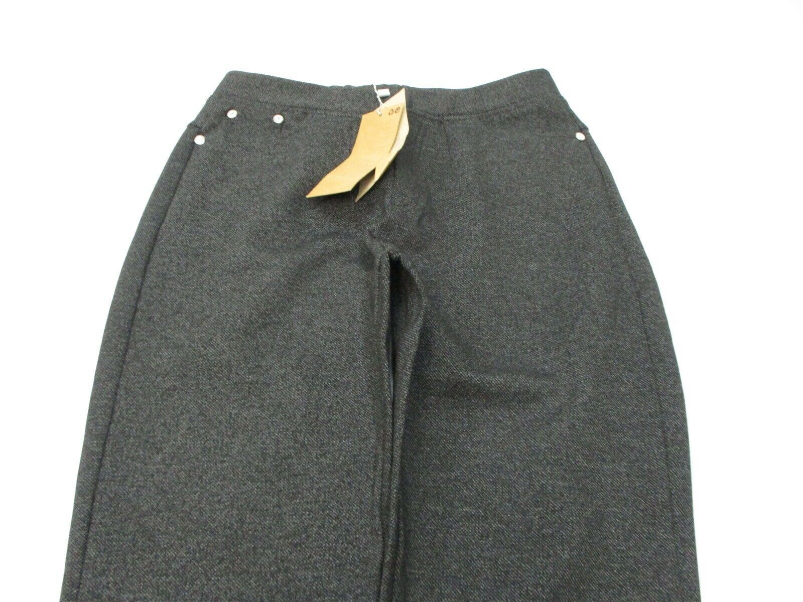 new MANGO Pants Women's Size 1 Stretch Casual Charcoal Gray Super Slim  thumbnail 2