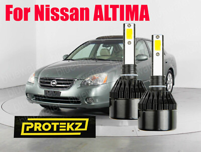 LED For ALTIMA 2002-2006 Headlight Kit H1 6000K White CREE Bulbs Low Beam