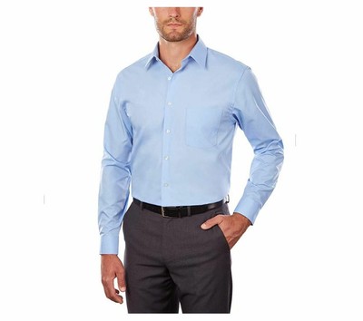 van heusen men's dress shirt regular fit poplin solid